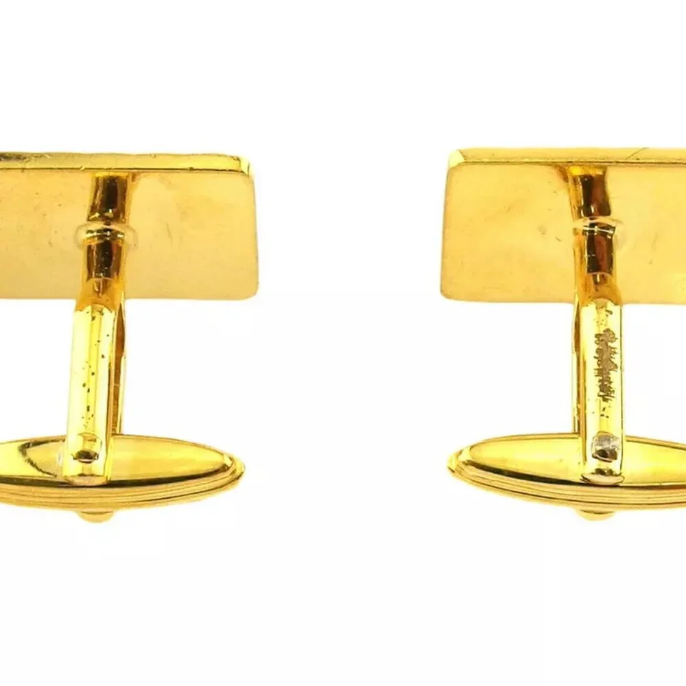 dunhill cuff d mark Gold & Silver hardware Authentic Used